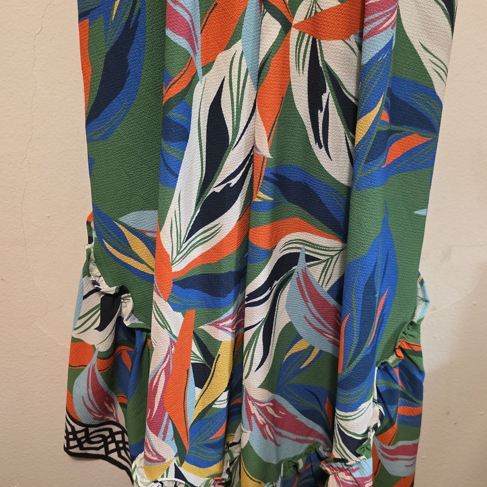 Flying Tomato Boho Chic Floral High-Low Ruffle Maxi Dress Sz Small - Picture 8 of 9